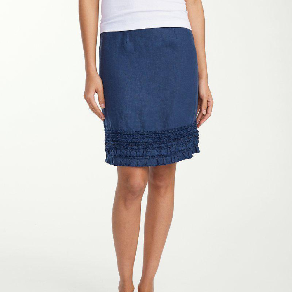 NWT Tommy Bahama Two Palms Ruffle Skirt Linen Sz 2